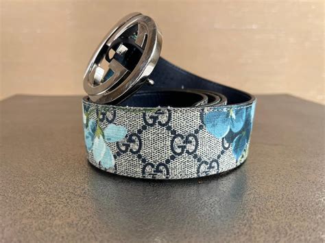 gucci bloom floral belt|brown Gucci belt women.